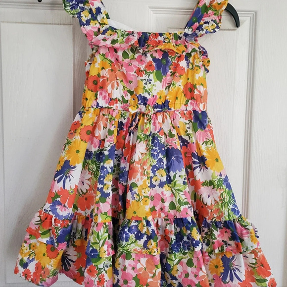 Janie and Jack all over floral print girls dress, size 4 - Picture 2 of 9